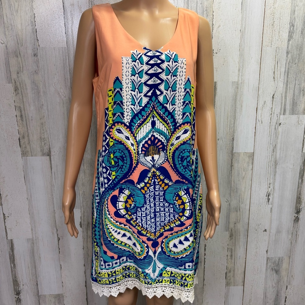 Pink Owl Boho Print Shift Dress‎